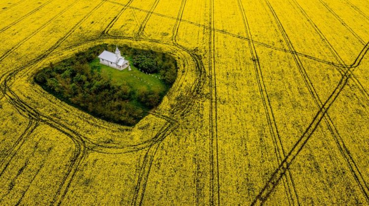 Superb! Biserica din România, din mijlocul pustietății, care s-ar deschide singură o dată pe an